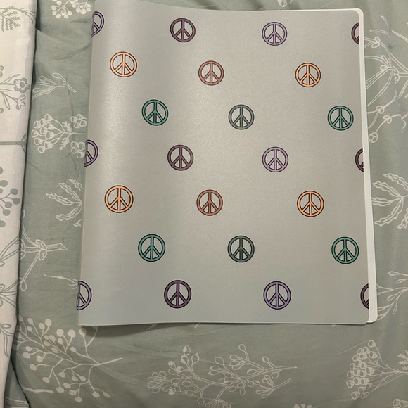 Pink Binder and Peace Sign Binders - Picture 4 of 6